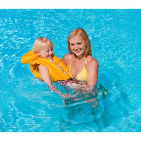 32034 Chaleco Salvavidas Inflable Bestway 51x46 Cm Swim Safe Abc