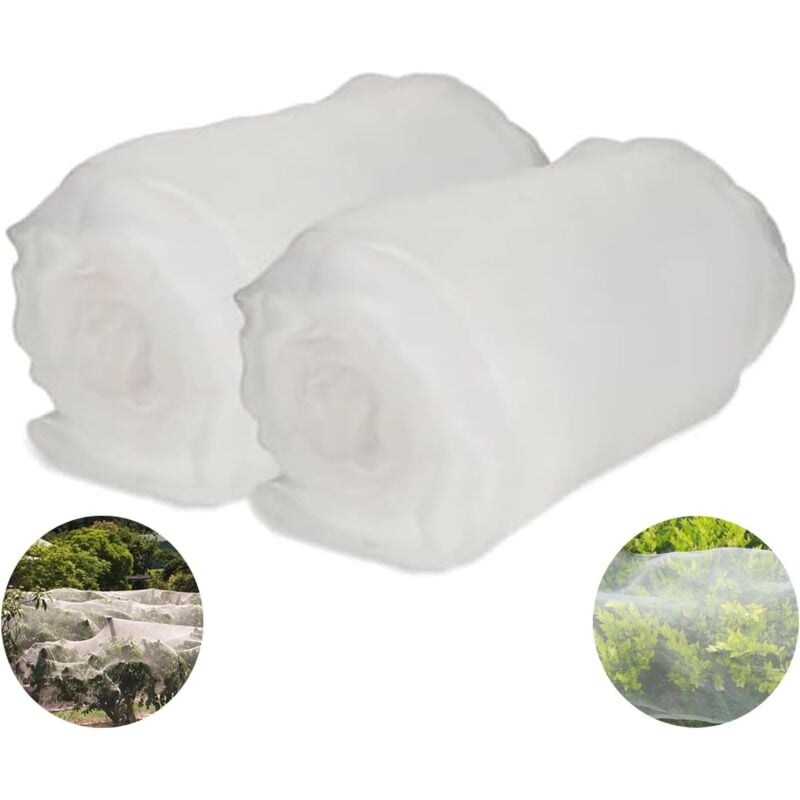 3×20M Maille Fine Anti-Insecte en Maille, 0,8 mm Filet Anti-Insectes Arbres Fruitiers, Insectes Protection Maille, Filet de Protection des Légumes