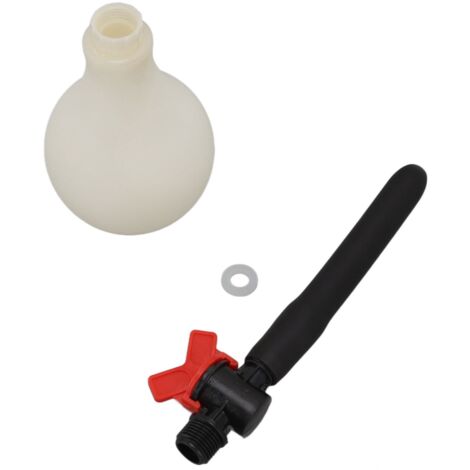 320ml Enema Bulb Kit Large Capacity Prevent Backflow Silicone Anal Douche Kit with Red Rotary Valve for Individual Care 1/4in Short Tube