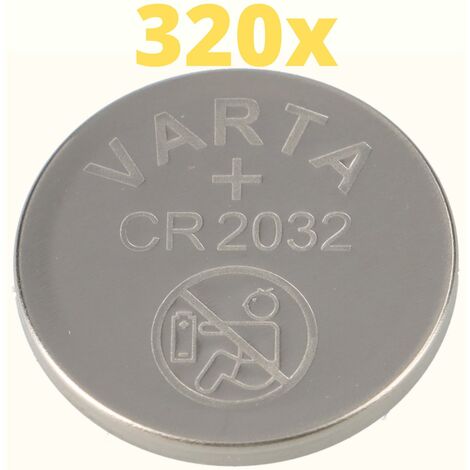 320x Varta Lithium 3V CR2032-P Bulk 3V/220mA lose CR 2032