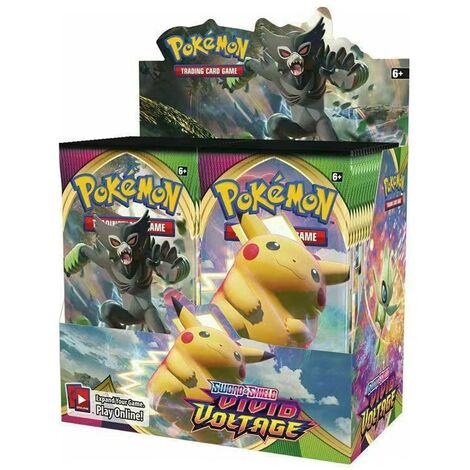 324 pièces carte Pokemon vif tension Style anglais Booster boîte bataille Trading Carte jeu Collection cartes jouet enfants Giff