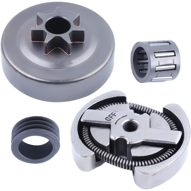 .325-7T Tambour d'embrayage Pignon Roulement à aiguilles Kit Pièces de rechange avec Vis sans fin Pour Tronçonneuse Husqvarna 36 41 136 137 141 142