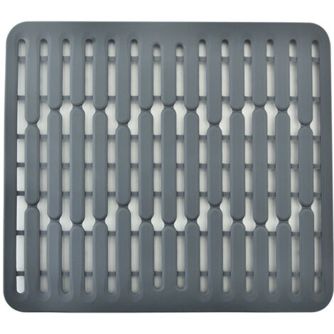32,5 x 28,7 x 1 cm, grau – Silikon-Spülbeckenmatte bzw. Spülbeckenschutz – Kleine Größe