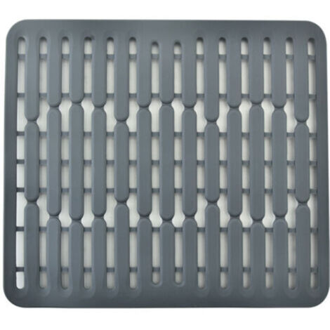 32,5 x 28,7 x 1 cm, gris - alfombrilla o protector de silicona para fregadero - tamaño pequeño