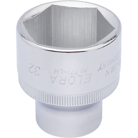 32mm 1/2 Square Drive Elora Hexagon Socket (15321)