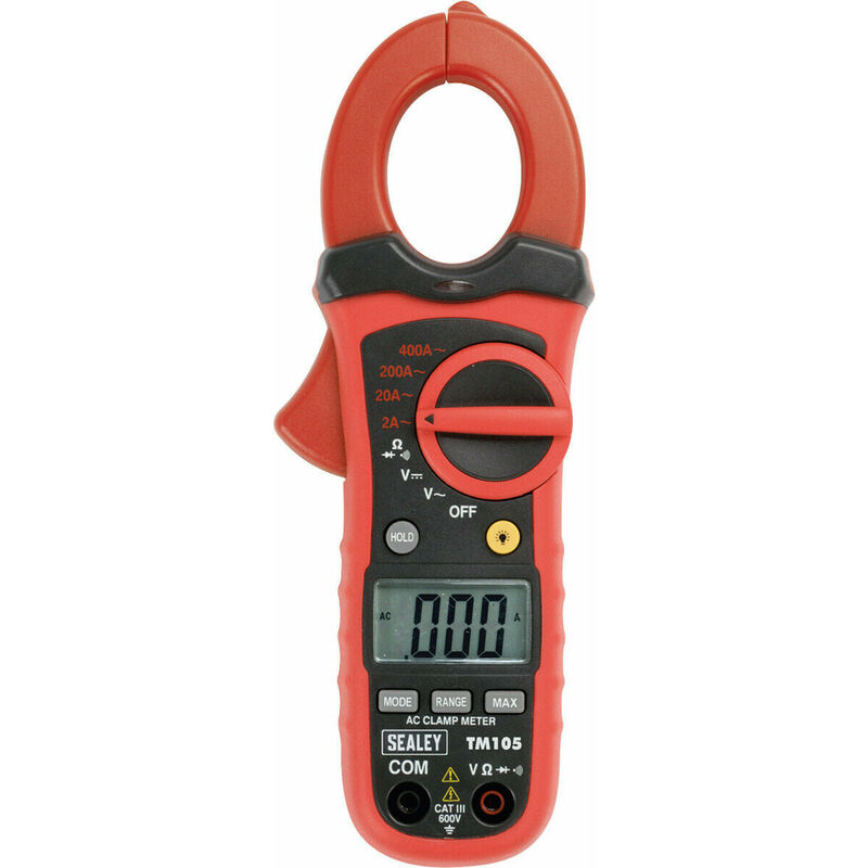 32mm 6 Function Auto-Ranging Digital Clamp Meter - Non-Contact Voltage Detection
