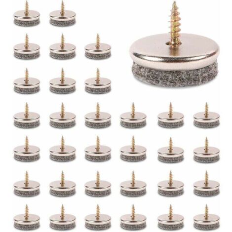 32Pcs Patin De Chaise, 28mm Diameter Patin Chaise. Patin Meuble Ave Feutres épai De 5mm Sont Une Protection Idéale Du Pied De Chaise