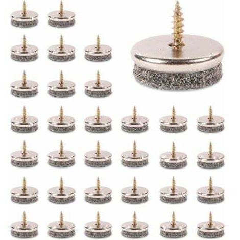 32Pcs Patin De Chaise, 28mm Diameter Patin Chaise. Patin Meuble Ave Feutres épai De 5mm Sont Une Protection Idéale Du Pied De Chaise
