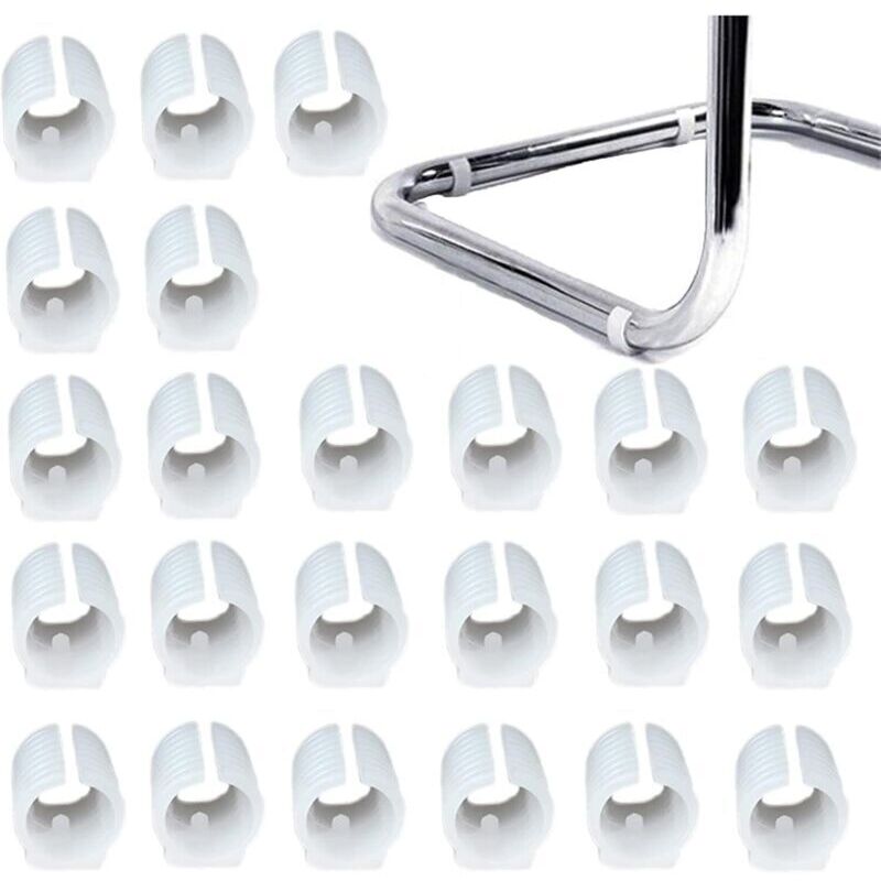 32pcs Patin Pied Chaise Tube Embout Tampon Capuchon Bouchon Protection Plancher Meuble Forme U en Plastique Chaise Casquettes,Chaise Jambe Caps