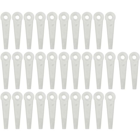 32PCS Plastic Cutter Blades Lawn Mower Blade Replacement Grass Trimmer Head Accessories