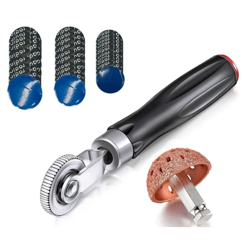 Image of 32-teiliges Reifenreparatur-Flicken-Set, Rolle mit Pufferrad und Flicken für Pkw-LKW, 55 mm