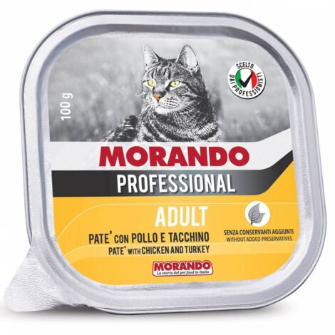 32PZ MORANDO GATTO VSC. GR.100 PATE POLLO E TACCHINO