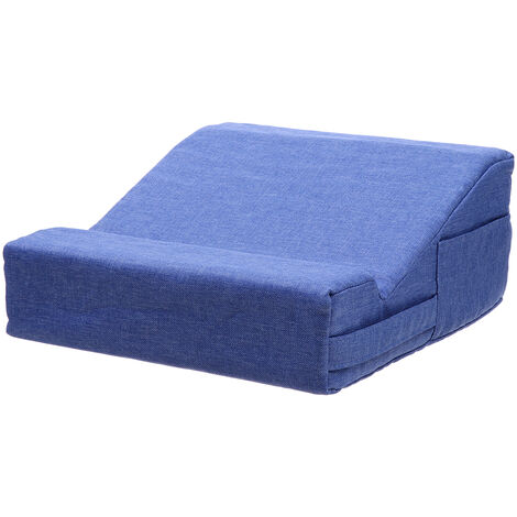 2x Support Genoux Ordinateur Portable Coussin ergonomique Amovible poignée  pour tablette 44 x 34 x 5 cm, bleu