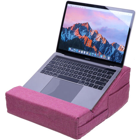 Support pour ordinateur portable Oreiller de tablette Coussin de repos de  coussin de refroidissement pour ordinateur portable multifonction (Rose  rouge)
