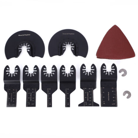 33 Lames de Scie Multifonction en Acier Carbone pour Découpe Bois, Métal, Plastique