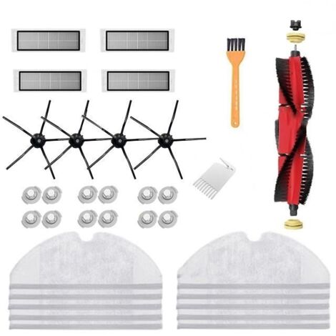 33 PièCes SéRies de Brosse LatéRale de Brosse Principale de Filtre HEPA Lavable pour Xiaomi Roborock S5 Max S6 Accessoires