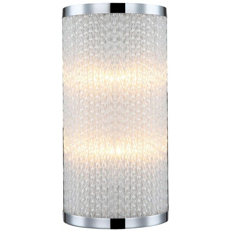 Image of Lampada da parete da 33 watt lampada da parete illuminazione da parete lampada da illuminazione luce metallo cromato Globo 41002-2