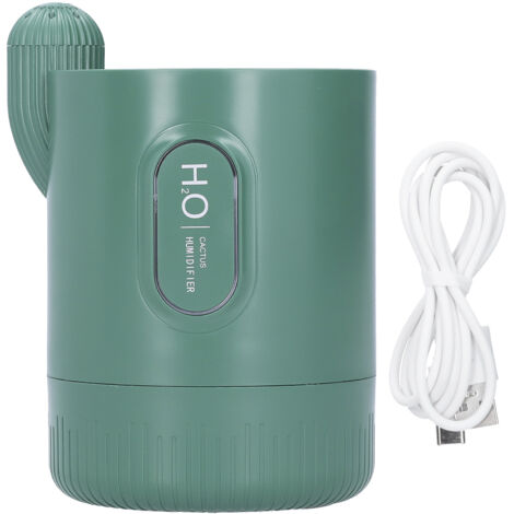 330-ml-USB-Luftbefeuchter in Kaktusform – Grüner Aromatherapie-Diffusor fürs Büro