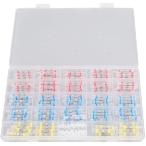 330 pièces de borniers thermorétractables étanches translucides pour connexion et test de câbles
