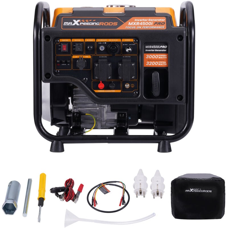 Image of 3000W 3200W Generatore di corrente inverter benzina 23.5KG generatore portatile Energia pulita per computer di telefonia mobile per campeggio
