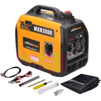 3300W Groupe électrogène inverter à essence 4 temps avec prises USB et 230 V générateur silencieux léger secours pour les caravanes de garage camping maXpeedingrods 3300W