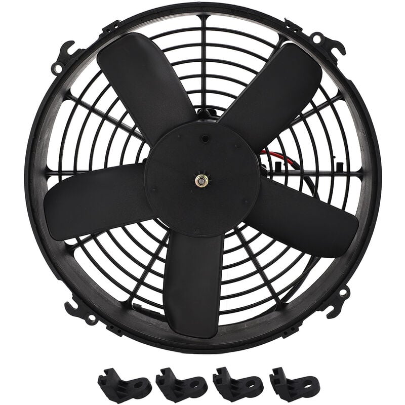 Jeffergarden - 330mm ac condenseur ventilateur de refroidissement électrique 24V 160W cinq pales climatisation radiateur ventilateur assemblage pour