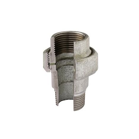 331 - Bocchettone diritto supericie piana M/F ø1"1/2 in ghisa zincata 33105007