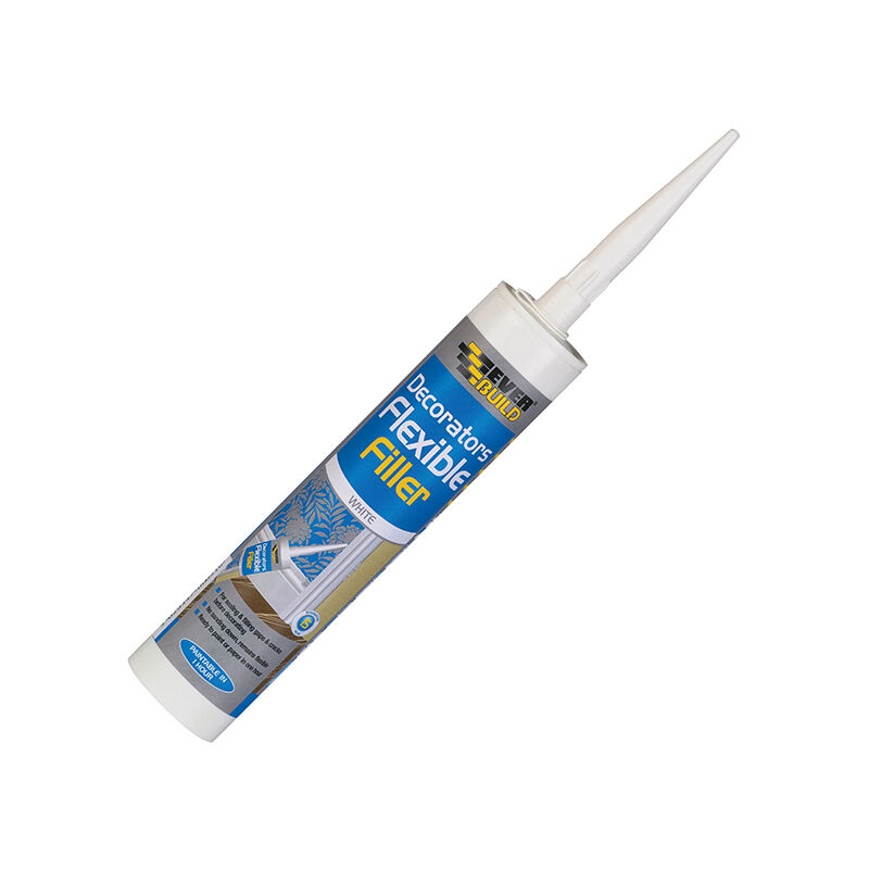 Flex Flexible Decorator's Filler White 290ml evbflexwh - Everbuild