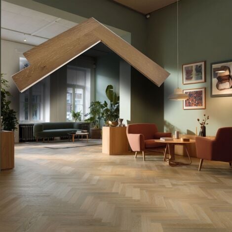 €33,99MQ MEGA STOCK Lotto da 55mq di Listone prefinito ROVERE LAGRANGE SPINA ITALIANA  Vern. bisell. Spazz. 14,5x120x600mm (3 nobile)