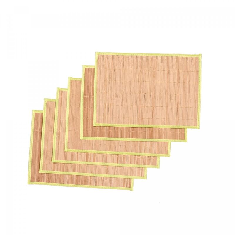 Jadorel - Set de table tissé en bambou lot de 6 ba