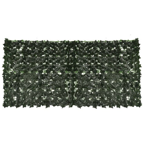 INSMA 3.3x9.8ft 1x3m Artificial Fence Artificial hedges Trellis Ivy Leaf Faux Garden Fence Ornament Private Screen Balcony Wall
