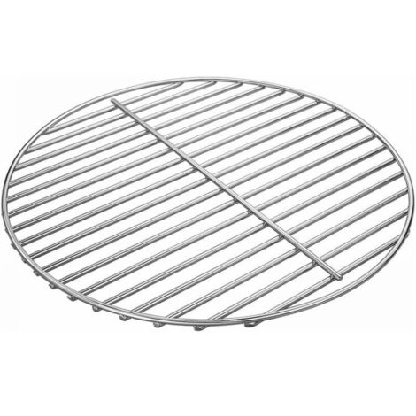 34 cm polished nickel-plated steel cooking grate for Weber charcoal grills, Weber One-Touch charcoal grills, Bar-B-Kettle, Smokey Mountain Cooker Smoker, Jumbo Joe YMYNY