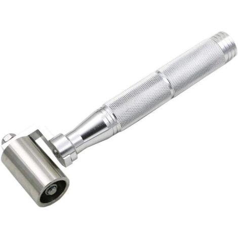 34-mm-Tapetenrolle, flacher Kantennaht-Andruckroller aus Edelstahl