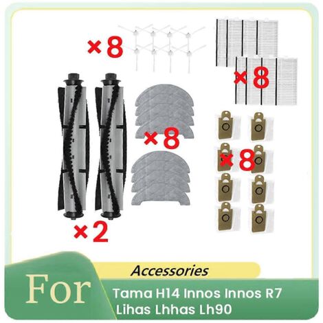 34 pièces pour robot aspirateur Tama H14, accessoires et pièces détachées --