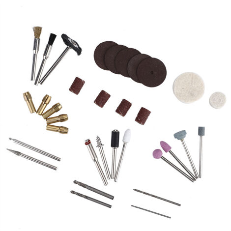 34-teiliges kleines elektrisches Rotationsschleifer-Set, Schleif- und Polierzubehör, ideal zum Polieren von Metall, Jade, Holz und Skulpturen mit 34