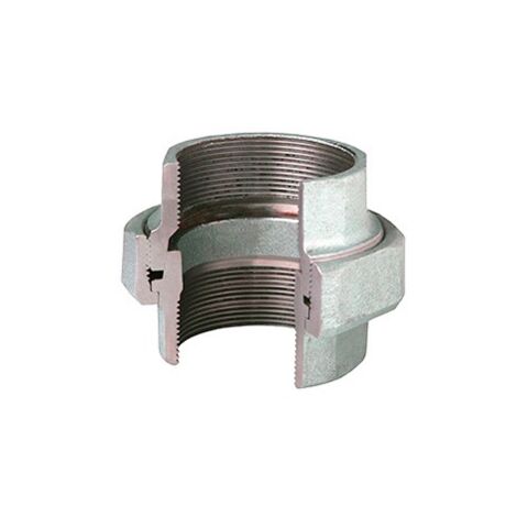 340 - Bocchettone diritto FF 1" conico in ghisa zincata 34025005