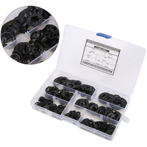 340 Pièces Rondelles Étoile à Denture Interne M3-M12 en Acier au Manganèse pour Fixations