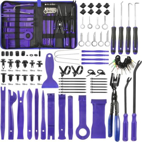 342 Pièces Outils De DéMontage De Garnitures Trousse, Installation Garniture Intérieure Outils avec Rivet Clips Plastique pour Voiture Porte Panneau Tableau de Bord
