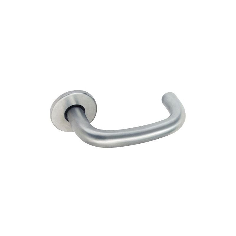 Stainless Steel Round Bar Lever on Rose 19mm, Pack of 2 - Matlock