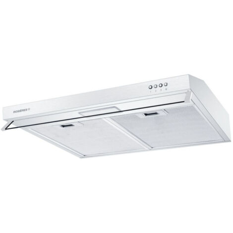 348 M3 - Tastenbefehle -3 Geschwindigkeiten-Metall- und Aktivkohlefilter-LED-Visier-l 60 cm-weiß - Rosieres