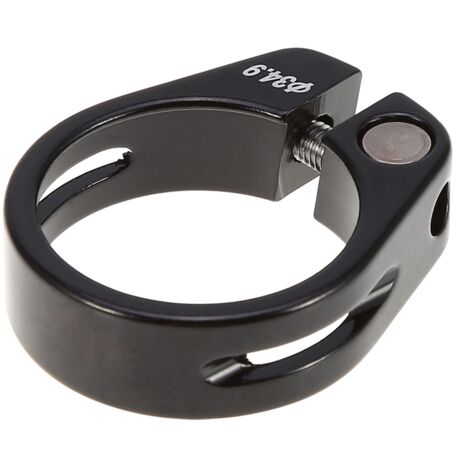 34,9 mm Sattelstützenklemme aus Aluminiumlegierung für Mountainbikes - Sattelstützenzubehör (Schwarz)