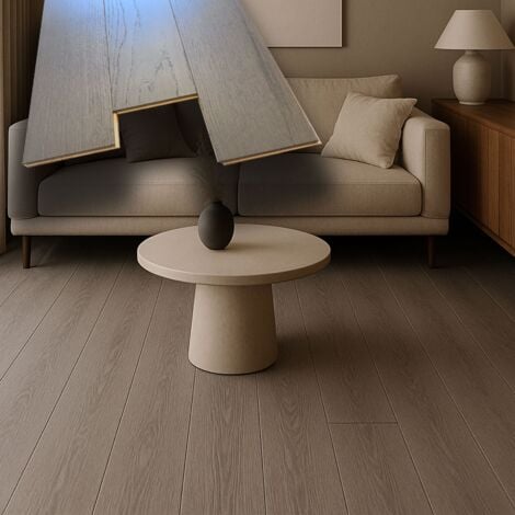 €34,99MQ MEGA STOCK Lotti da 96mq di Listone prefinito ROVERE STYLE GREY Vern. bisell. Spazz. 15,5x153x600/1100mm (4mm nobile)