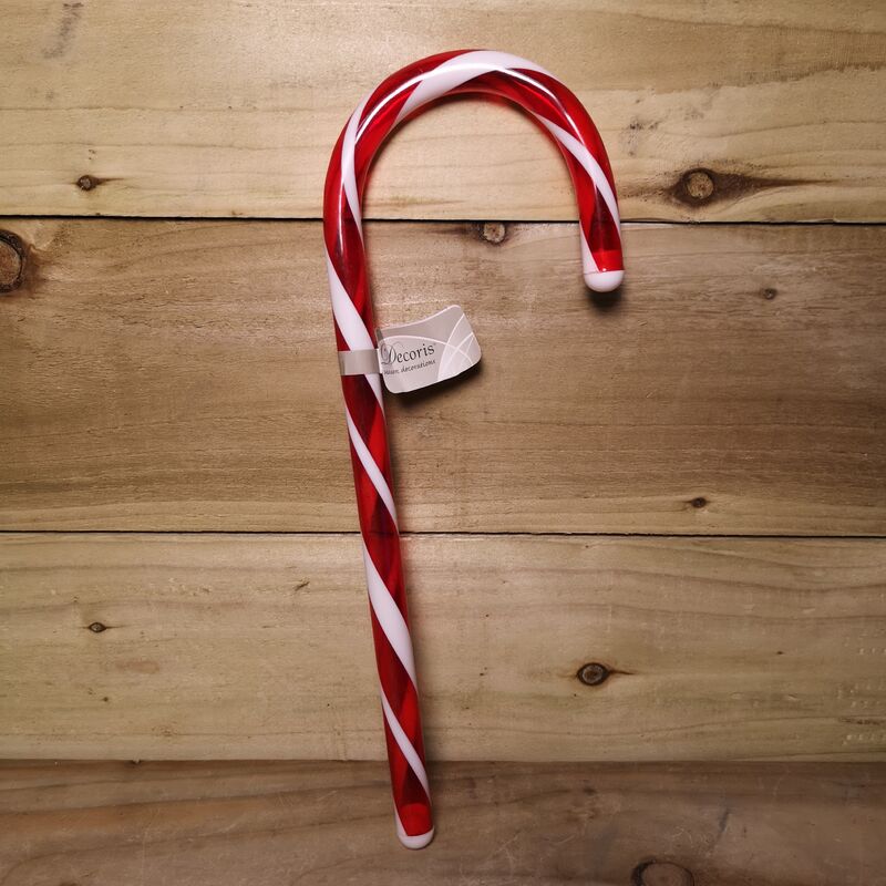 34cm Christmas Red and White Stripe Large pvc Candy Cane Stick