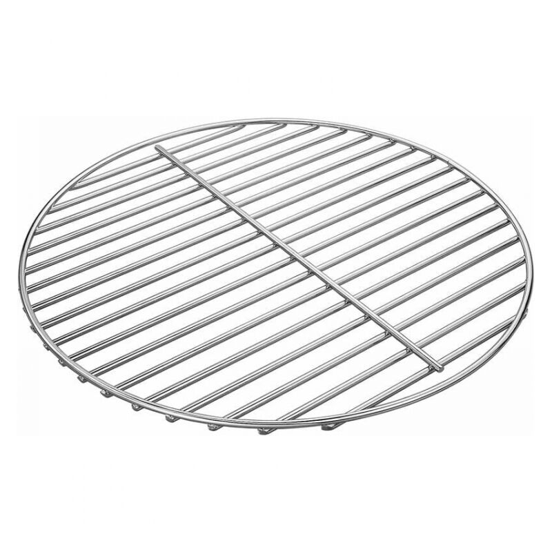 Cyslmuk - 34CM Grille de Cuisson en Acier Nickelé Brillant pour Weber Charcoal Kettle 47CM Barbecue charbon Grils, Weber One-Touch, Bar-B-Kettle,
