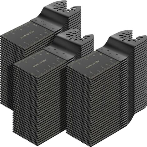 34mm Lot de 100 lames de scie oscillantes universelles pour bois compatibles