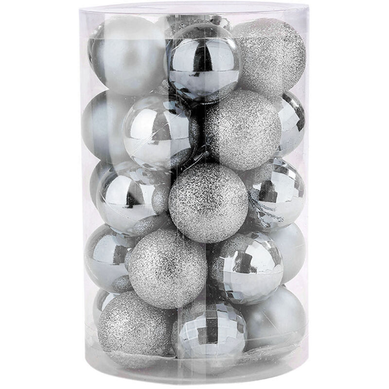 

34PCS Juego de bolas de Navidad 4cm Colgante de Navidad Bolas decorativas arbol de Navidad Adornos inastillables Bola para arboles de Navidad Fiesta