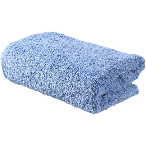 34x74cm 100% coton serviettes de base antibactériennes hautement absorbantes Serviettes de bain Serviettes à main Gants de toilette pour salle de bains Hotel Spa bleu