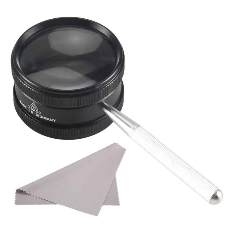 Image of 35-fache Handlupe aus Metall, hohe Klarheit, Leselupe, tragbare Lupe, Schmucklupe, für Senioren