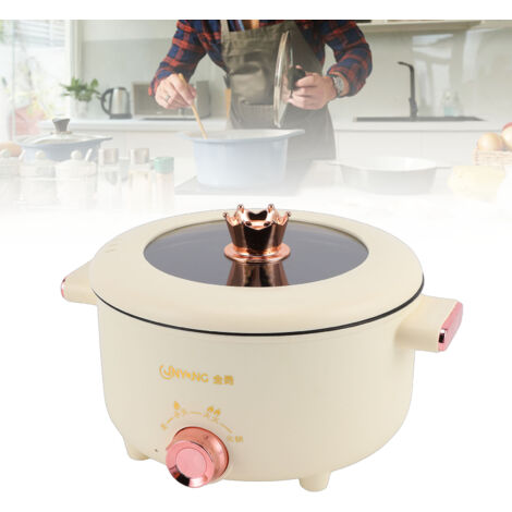 3,5-Liter-Multifunktions-Elektrokochtopf mit Antihaft-PTFE-Beschichtung und 3 Temperaturstufen