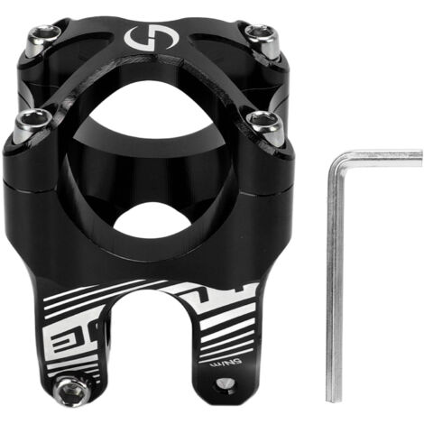 35-mm-Fahrradvorbau, leicht, hochfeste CNC-gefräste Aluminiumlegierung für Rennräder und Mountainbikes, Schwarz